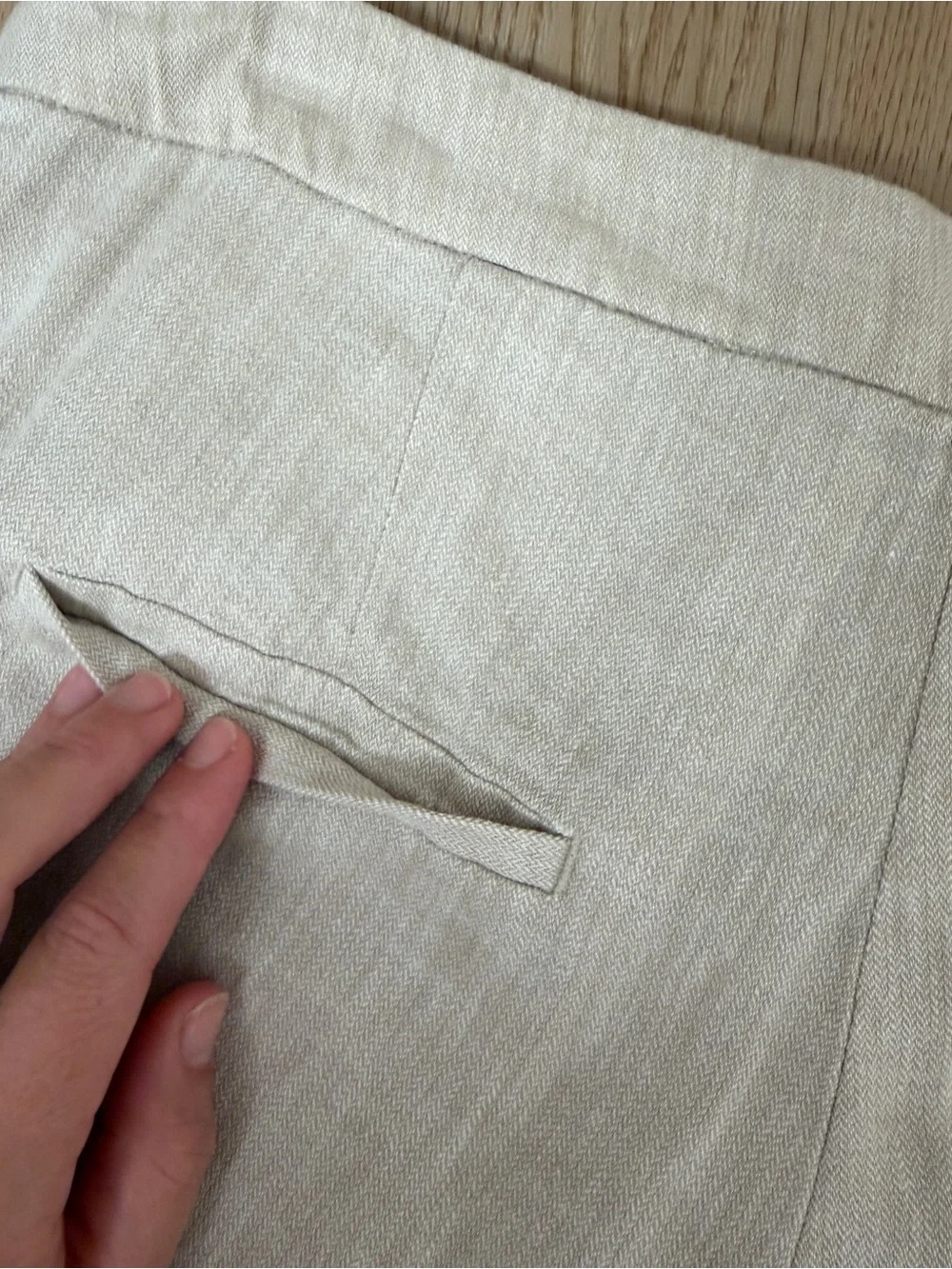 H&M Women’s Wide-Leg Linen-Blend Pants in Light Taupe - 40/8